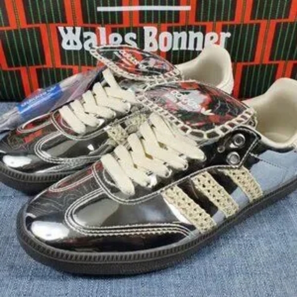 adidas Shoes Wales Bonner X Samba Silver Metallic Gum 223 Adidas